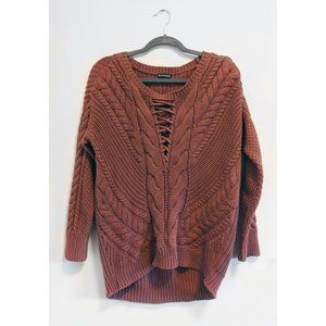 Express Chunky Knit Pullover Sweater